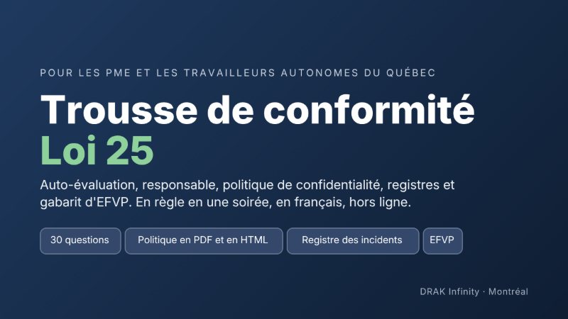 Trousse de conformité Loi 25